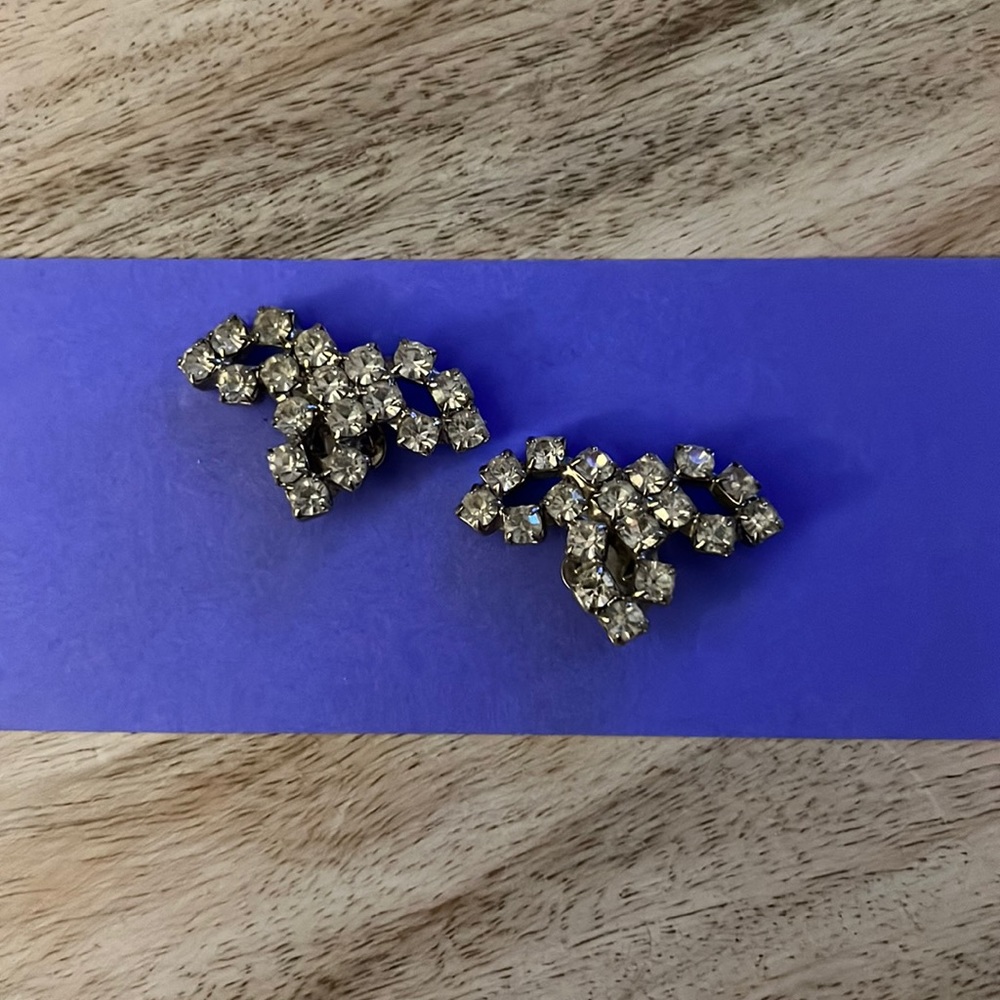 Vintage Rhinestone Shoe Clips